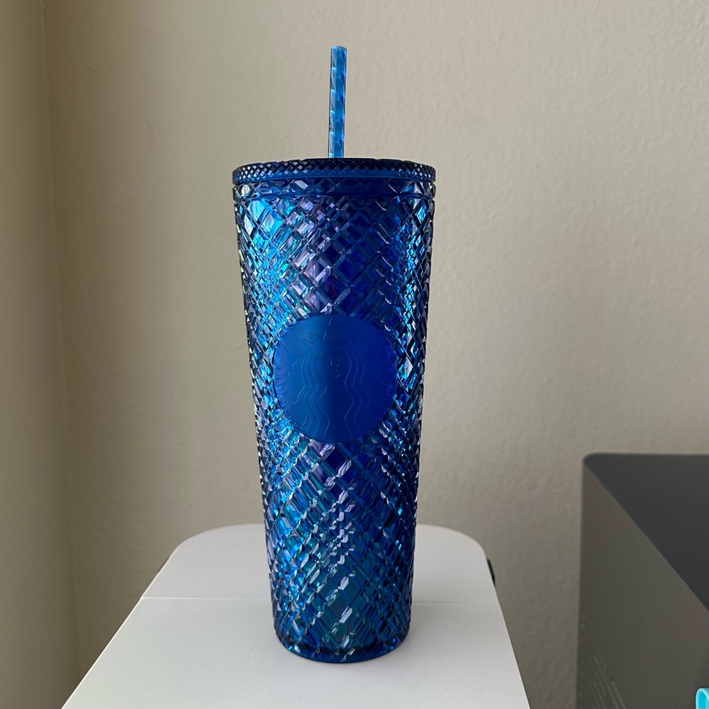 Starbucks Holiday Blue Jeweled Tumbler - Venti - New with Tags - EXCLUSIVE